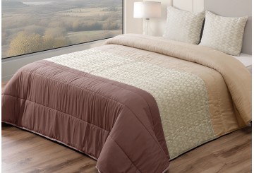 Edredón Comforter Jacq.+2 Cojines Llenos PT Económico Ceuta beig