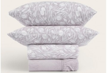 FLASH Sábana Coralina 220gr DON ALGODON Doble Cara Claris lavand