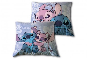 Cojín Lleno Reversible Licencia 40x40cm Stitch & Angel