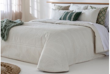 Edredón Conforter Jacquard SANDECO Máxima Calidad Colma beige