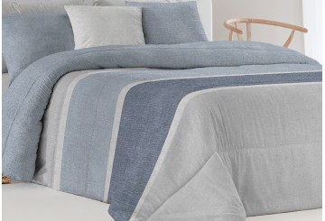 Edredón Conforter Estampado FUNDECO Reversible Dairon azul