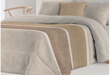 Edredón Conforter Estampado FUNDECO Reversible Dairon beige