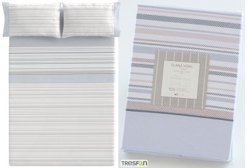 J.Sábana 30/27 Estampada CLARA VIDAL Dorset azul