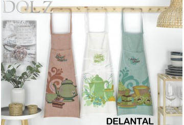 Pack 6 Delantales Estampados DOLZ Rizo Algodón E-301