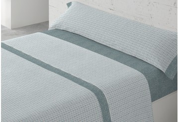 J.Sábana Estampada 30/27 PADUANA Egipto azul