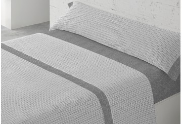 J.Sábana Estampada 30/27 PADUANA Egipto gris