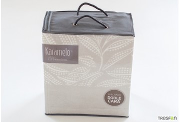 Sábana Invierno Coralina KARAMELO Premium Doble Cara Eira beige