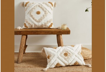 Funda de Cojín Boho 30x50-45x45 CAMALTEX Rombos
