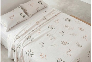 Juego Sábana 100% Algodón GAMUSI Florisa