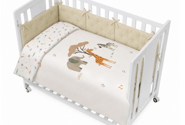 Funda Nórdica + Relleno + Chichonera INTERBABY Jirafa Savanna