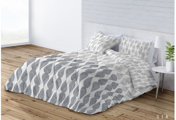Edredón Duvet Confort Reversible DN Gia gris