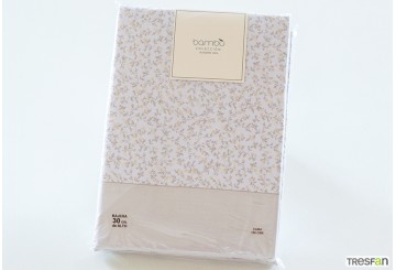 J.Sábana 100% Algodón Estampada 30/27 BAMBÙ Glen beige