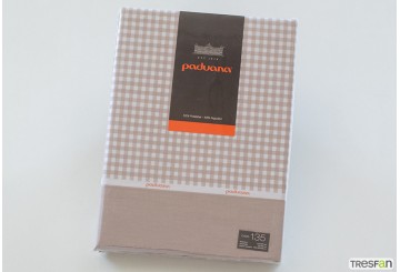 J.Sábana Estampada 30/27 PADUANA Hanna beige
