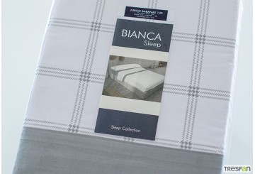 J.Sábana 30/27 Estampada BIANCA Harbour gris