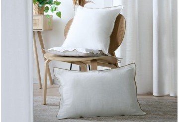 Cojín Lleno Algodón 45x45 - 40x60 STOF Helios Blanco
