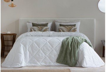 Edredón Nórdico Jacquard Antilo IKARIA Blanco