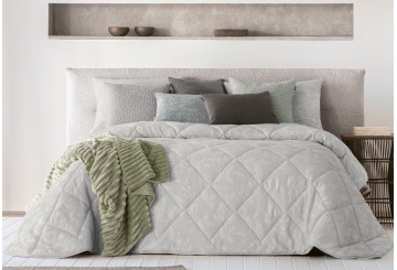 Edredón Nórdico Jacquard Antilo IKARIA Gris