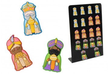 Set 3 Imán 5cm-Altura Navidad D'CASA Reyes Magos Oriente 2889320