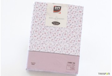 J.Sábana 100% Algodón Estampada PLATINIUM Ivana nude