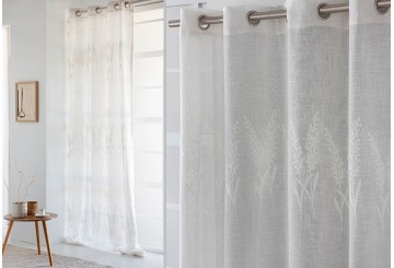 Cortina Confeccionada Visillo Bordado ANTILO Kaelia 140x270