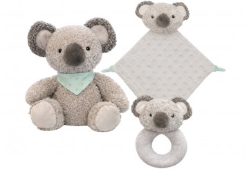 Set Regalo Peluche+Doudou+Sonajero INTERBABY Granja Koala
