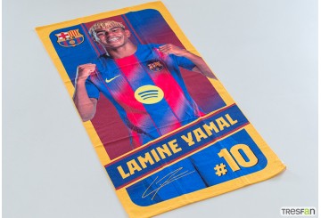 Toalla Playa Microfibra 70x140 Licencia FCBarcelona Lamine Yamal