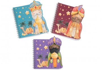 Set 3 Libretas 13cm-Alt. D'CASA Forma Reyes Magos 314319