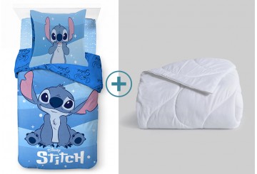 Pack Funda Nórdica+Relleno Nórdico LICENCIA Lilo & Stitch azul