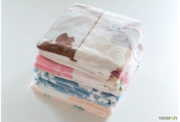 Manta Raschel 220x240cm TEXTILS MORA Terciopelo Surtidas