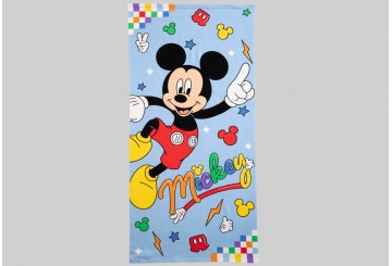 Toalla Playa Microfibra 70x140 Licencia Mickey COLORS