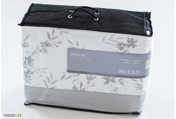 Sábana Coralina 200gr Estampada ANTILO Miriam gris