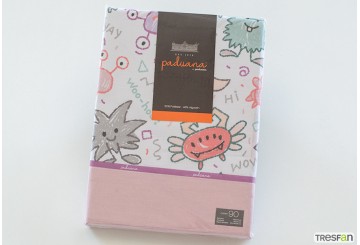 J.Sábana Estampada 30/27 PADUANA KIDS Monstruos nude