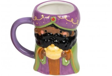 Taza Mug 470ML Cerámica de Forma D'CASA Rey Baltasar 312033