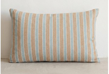 Pack 2 Funda Cojín 30x50 GAMUSI Algodón Linea Relieve Munt camel