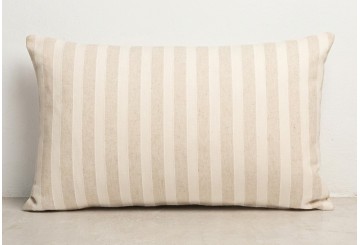 Pack 2 Funda Cojín 30x50 GAMUSI Algodón Linea Relieve Munt taupe