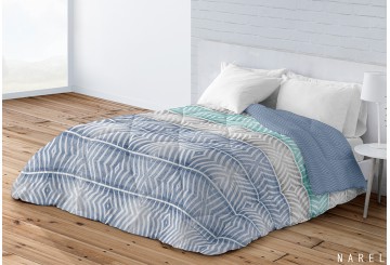 Duvet Comforter Estampado CAROLE Reversible Narel azul