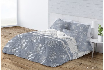 Edredón Duvet Confort Reversible DN Nicol azul
