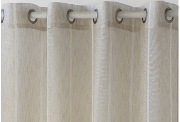 Cortina Confeccionada FUNDECO Visillo Noite beige
