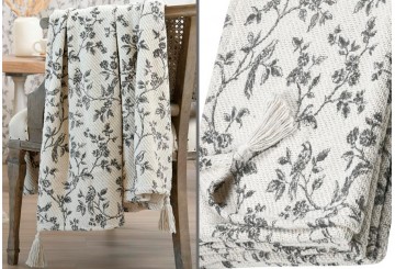 Manta Plaid - Pie de Cama 125x150cm STOF Algodón Clarine