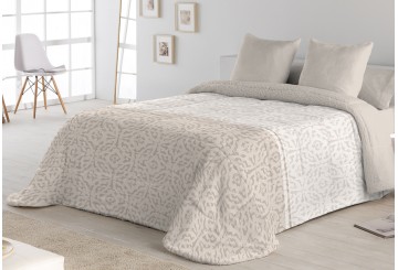 Edredón Comforter Sedalina Estampada+Sherpa POLO POLO Pat beige