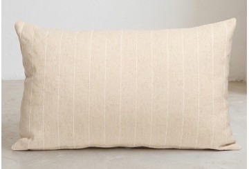 Pack 2 Funda Cojín 30x50 GAMUSI Algodón Relieve Pespunt lino