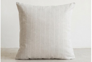 Pack 2 Funda Cojín 45x45 GAMUSI Algodón Relieve Pespunt gris