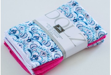 Set 4 Paños Cocina 40x48 Microfibra DOLZ Estampados-Lisos Ref.74