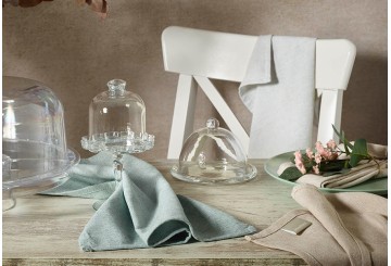 Set 4 Servilletas Tela 40x40 ATENAS Algodón Lisas