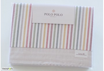 J.Sábana Invierno 100% Algodón Franela POLO POLO Resort beige