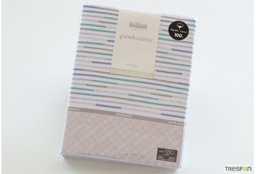 J.Sábana 100% Algodón Estampada 30/27 PADUANA Sabrina beige