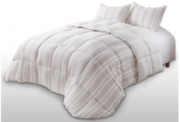 Edredón Duvet Hilo Tintado Reversible CLARA VIDAL Samara Beige
