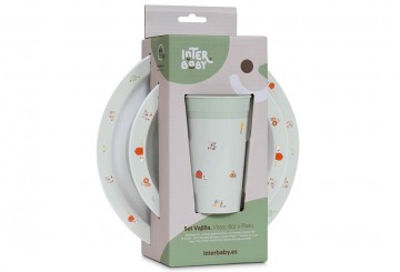 Set Vajilla Vaso-Bol-Plato INTERBABY Granja Koala