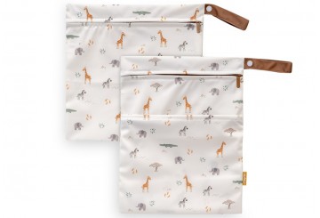 Set 2 Bolsas Impermeables Ropa INTERBABY Jirafa Savanna