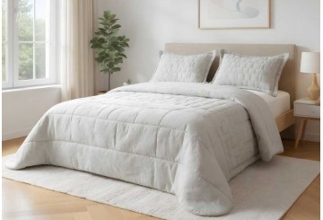 Edredón Conforter Sedalina+Sherpa CLARA VIDAL Sheridan gris